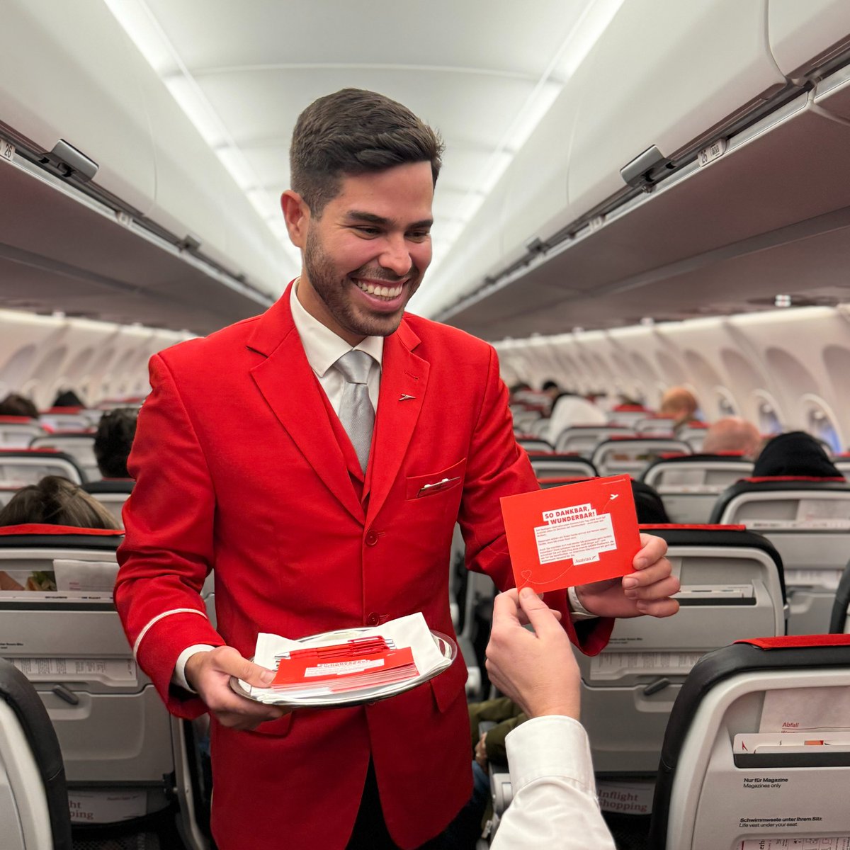 At @_austrian , our dedicated cabin crews go the extra mile to delight our guests day by day. They never fail in creating unforgettable experiences above the clouds.✨We are proud to have ambitious and cordial employees who contribute to the success and warmth of @_austrian . ❤