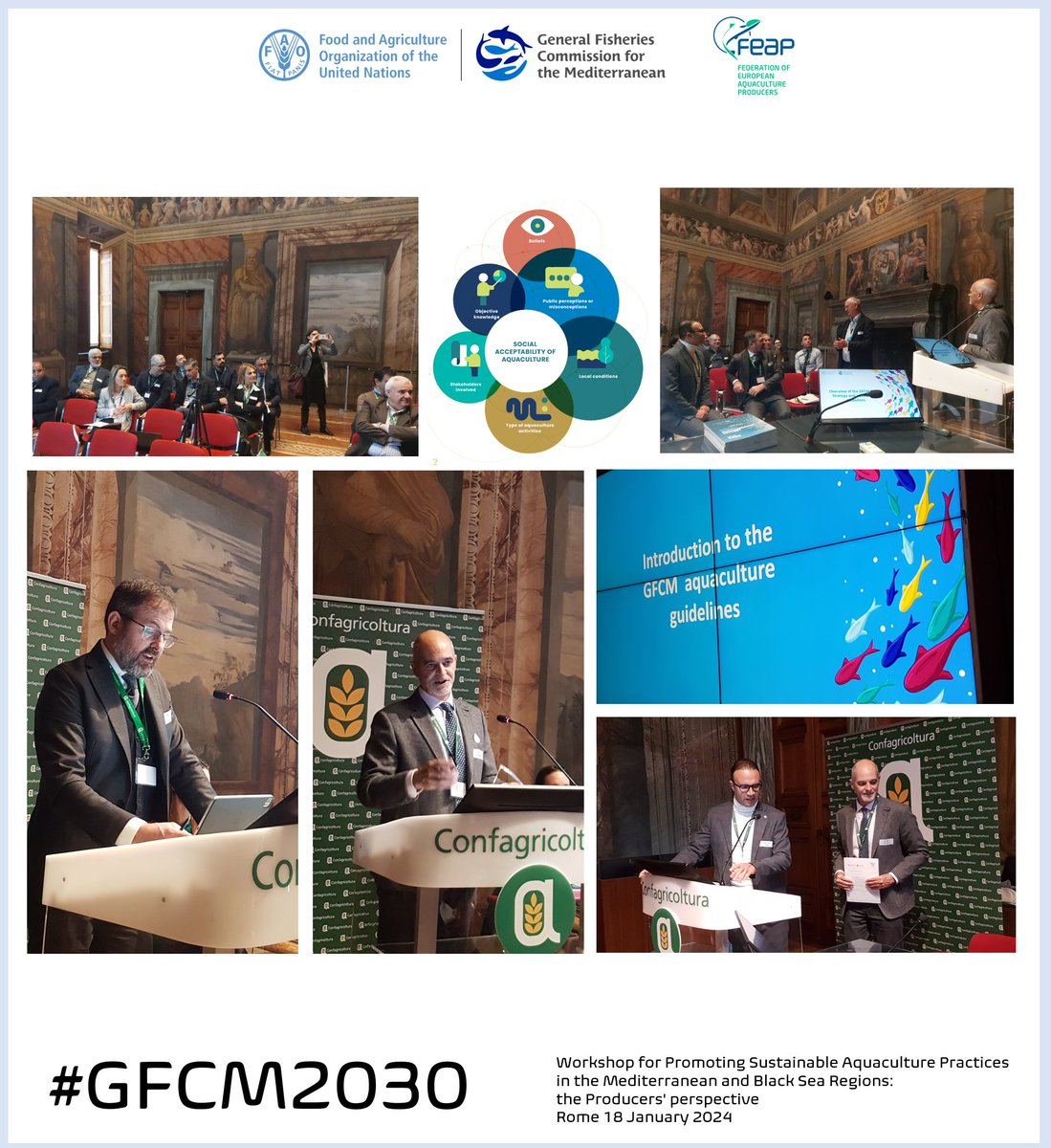 Creating links with the press, impacting communication &amp; video storytelling, multistakeholder #worldcafes to discuss #aquaculture with new sectors, our #GFCM2030 workshop showcases concrete steps for stakeholders to increase #socialacceptance &amp; desire for aquaculture in society