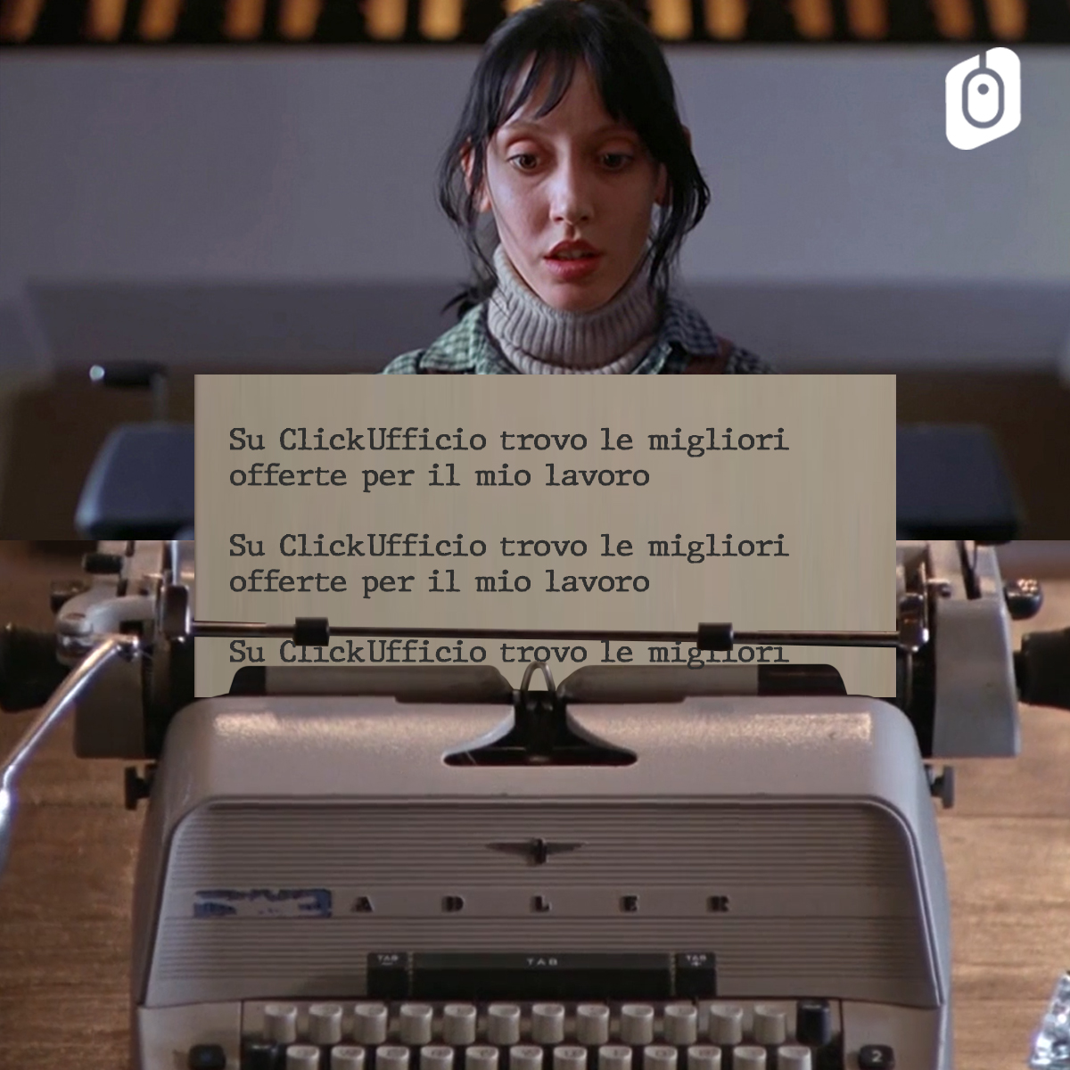 ClickUfficio_IT's tweet photo. Per qualcuno diventa una vera ossessione comprare su ClickUfficio...
#Shining https://t.co/AKqy8eWFCW