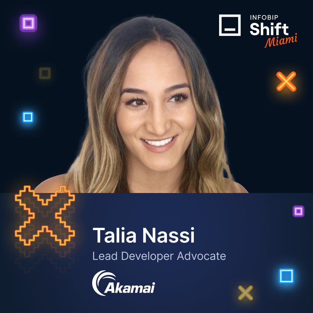 New Speaker Confirmed 👀 @talia_nassi, a Lead Developer Advocate at @Akamai will share her knowledge with the attendees of Shift Miami 24. Join Miami's only API and shift up your development game. 🎟️: bit.ly/3sfwihN 📅: 23rd April, 2024 📍@pamm