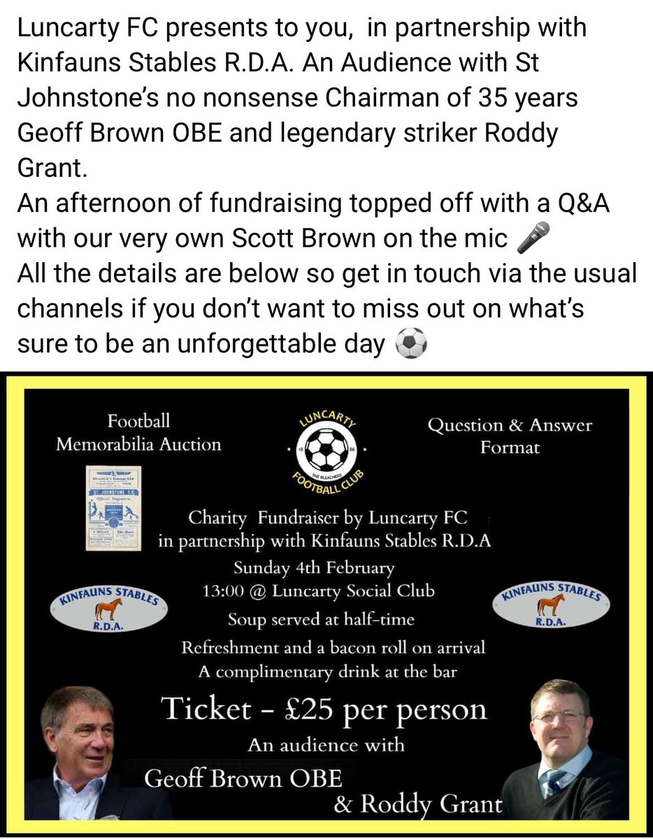 If interested in this tremendous event please DM or get in touch via our Facebook page for tickets.