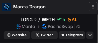 Long_Manta's tweet photo. $LONG The @MantaNetwork Dragon Flying Straight to Top#1 Trending 🐉🐉

Whats your feeling when $LONG the bottom ?

https://t.co/cqty7EKVDS https://t.co/EviqxRPC7o