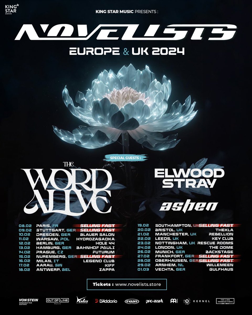 2024 Is shaping up to be the busiest year of our careers yet. 🌀 We’re kicking this off in a few weeks with our EU headline tour together with our friends form @thewordalive <a href="/elwood_stray/">Elwood Stray</a> and @ashen 
Thank you for believing in us as we start this new chapter of the band. Love 💙