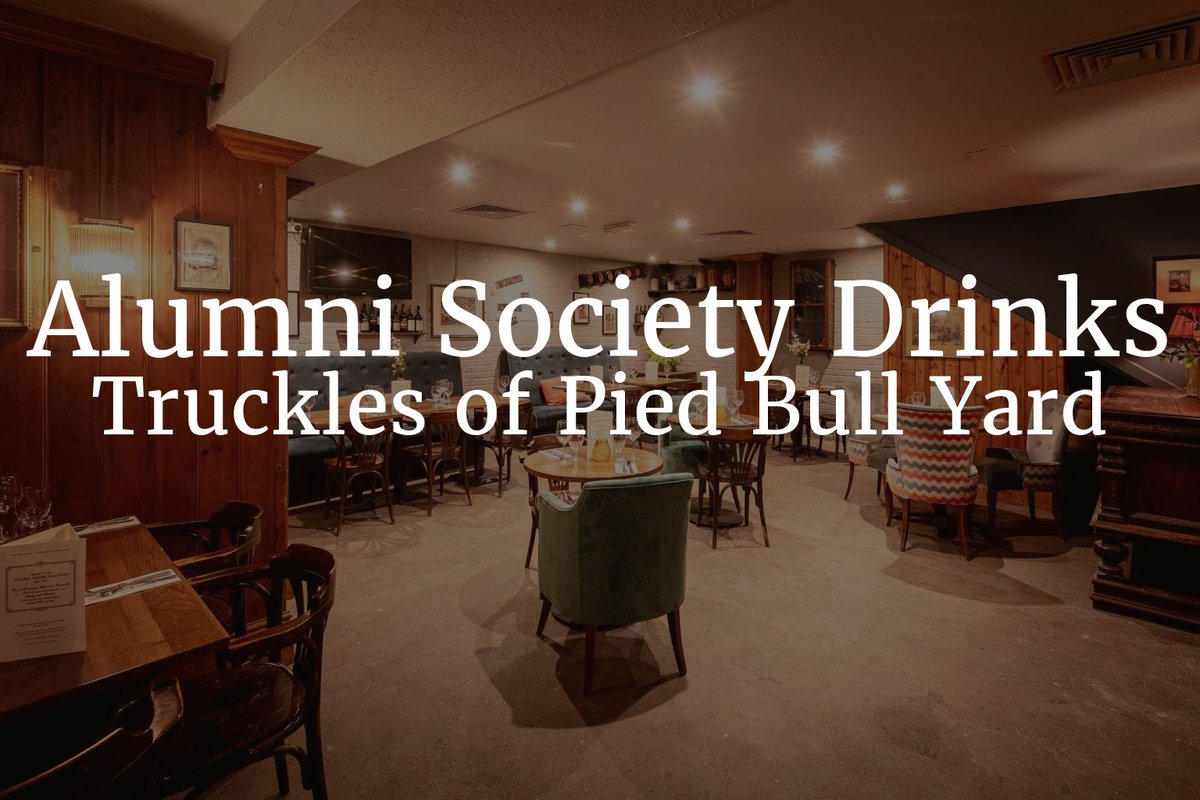 Join us and your fellow Eddies Alumni Truckles of Pied Bull Yard - a Davy’s Wine Bar - for our annual London drinks evening on Tue 13 Feb (6-8pm). To find out more and book your tickets online, go to: bit.ly/3SodI1e #alumni #stedmundscollege #cambridgeuniversity