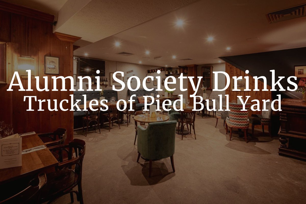 Join us and your fellow Eddies Alumni Truckles of Pied Bull Yard - a Davy’s Wine Bar - for our annual London drinks evening on Tue 13 Feb (6-8pm). 

To find out more and book your tickets online, go to: bit.ly/3SodI1e

#alumni #stedmundscollege #cambridgeuniversity