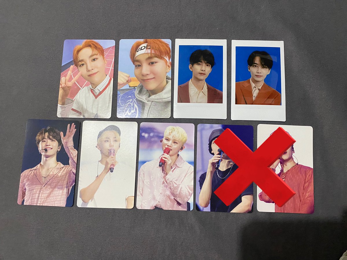 siopausells's tweet photo. wts lfb seventeen svt ph

assorted photocards
100 each + lsf
discount if getting 2+

# bss fighting seungkwan dk jeonghan instax polaroid japan md hanabi fanmeet dvd bluray dino woozi https://t.co/PASbpmn2B7