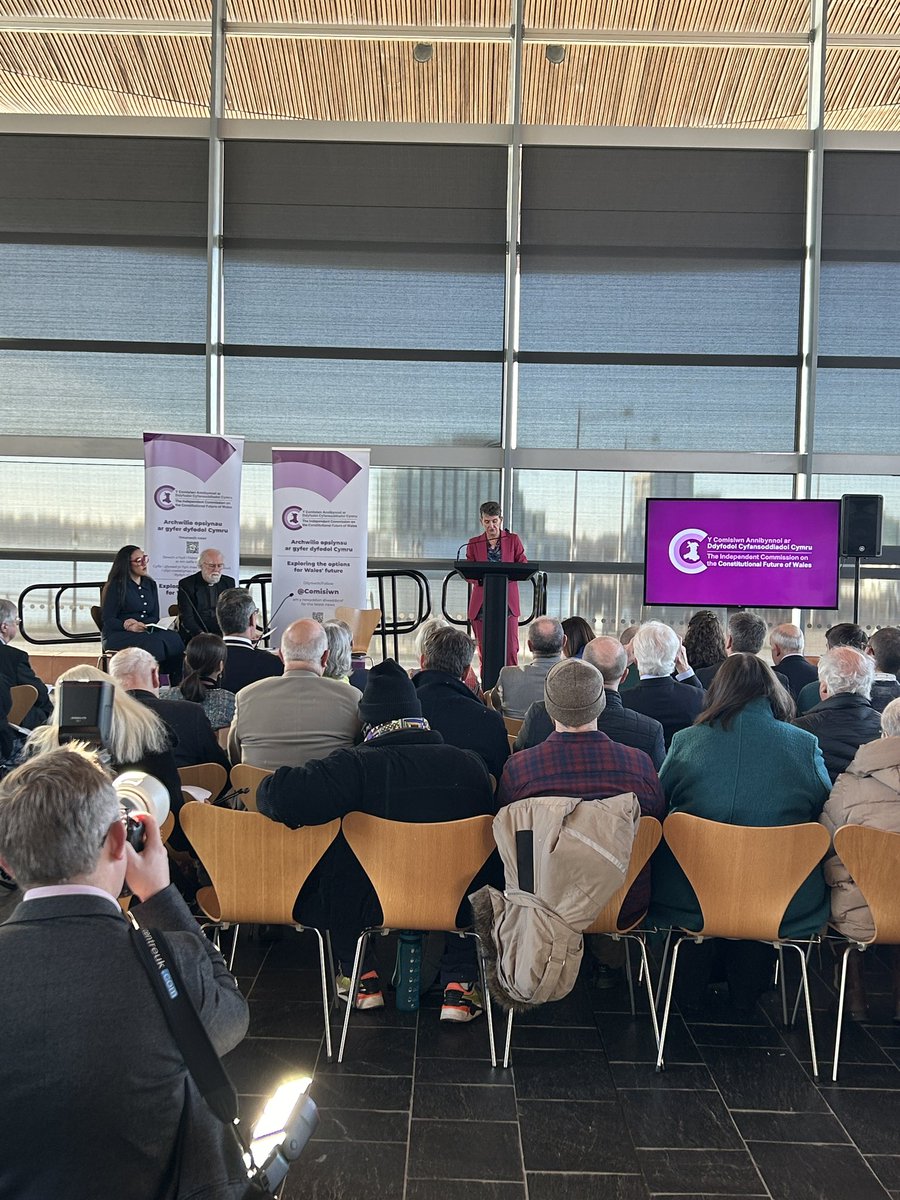 “Democracy costs money…but we should make no apologies for investing in future generations”. Co chair of @Comisiwn @LauraMcAllister makes a compelling case at the launch of their final report for taking these recommendations seriously.