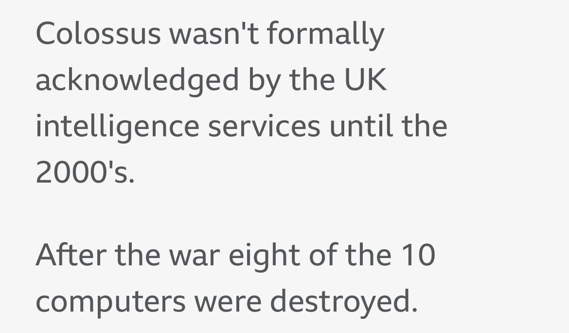 In some ways, a depressing footnote for those of us in the UK IT/computing industry. Suggests that what lead we had in the world as computer pioneers in 1945+, we threw away for security concerns.