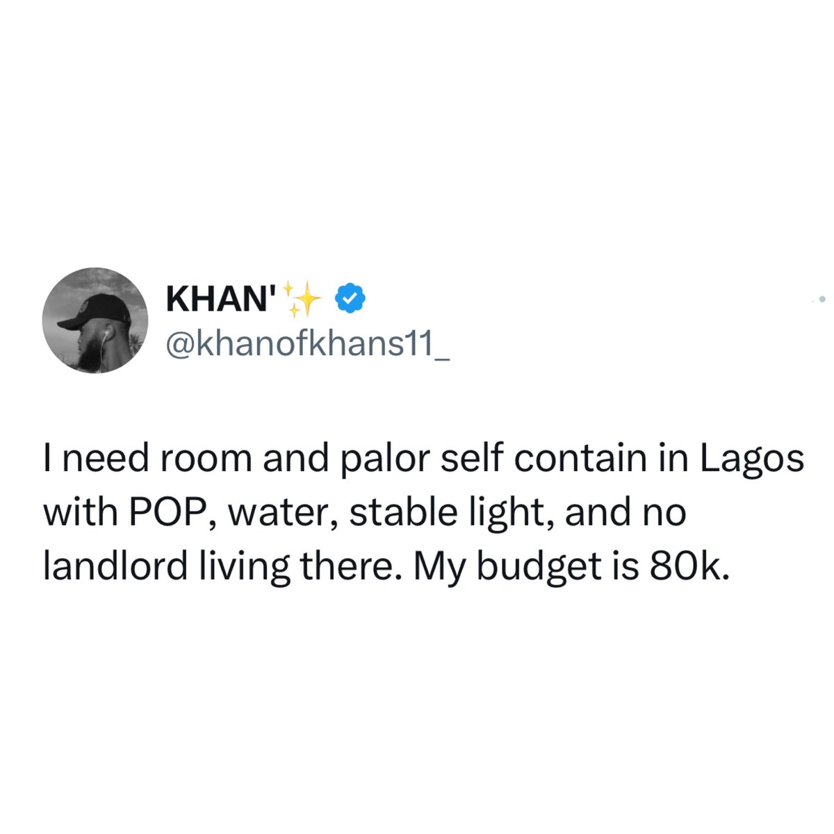 Controvers5943's tweet photo. @khanofkans11_ You didn't add Security, feeding allowance, Private car to the list.
On top how much rent.#messi #lalude #Bodija #khanofkhans11_ https://t.co/JEUZ3ZCDEZ
