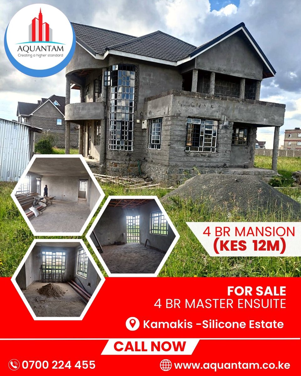 📍4 Bedroom Massionate Available For Sale In Kamakis | Price kes 12M

To buy ☎ 0700 224455/ 0711224455 or Whats App +254 789 796296

Location:  Kamakis Bypass-Silicone estate

#mansionforsale #kwambox #MarthaKarua #REmotask #airbnb #Kamakis #Nigerians #ErickOmondi #Kilimani