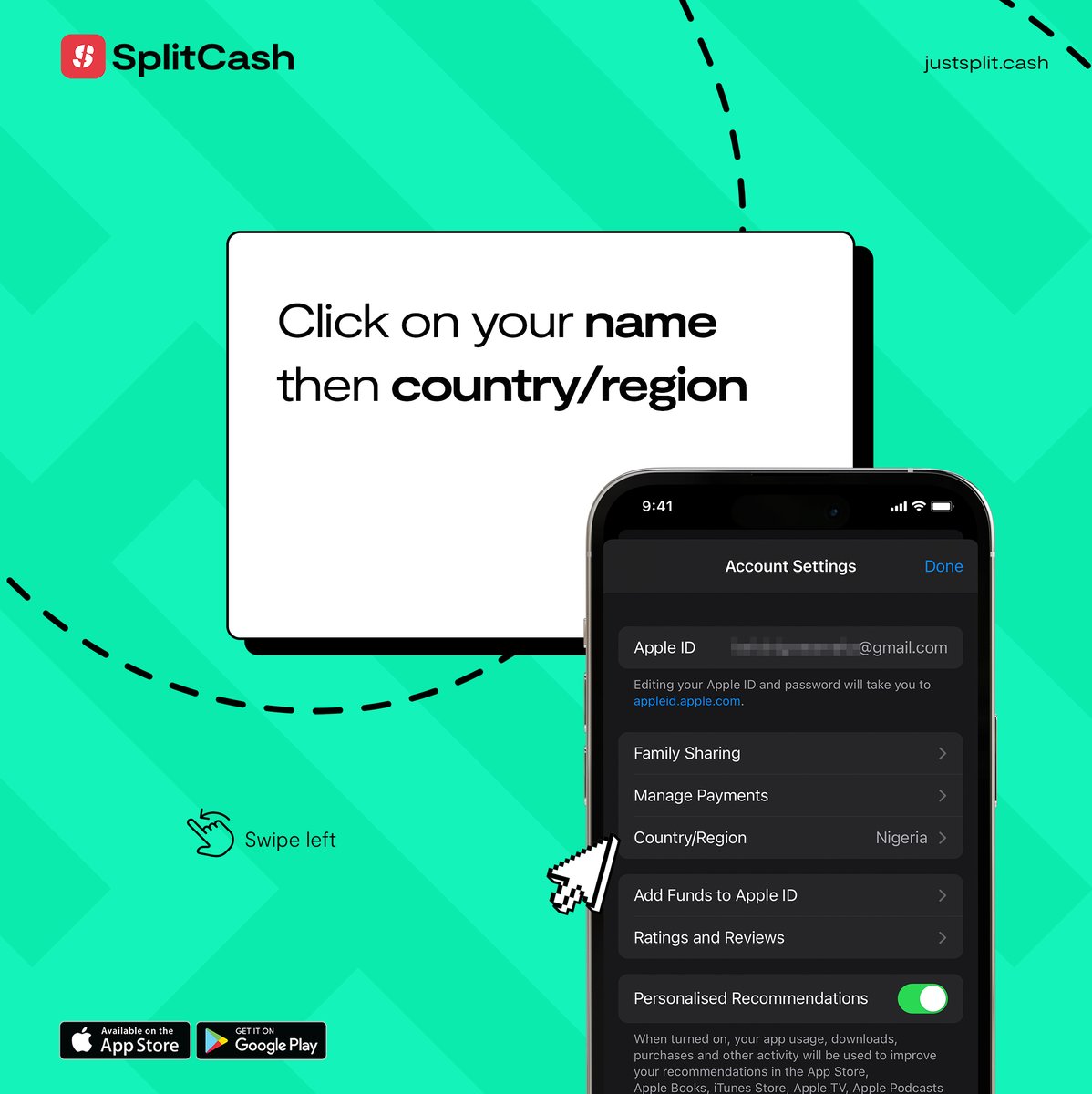 usesplitcash's tweet photo. Here is how to change your Apple region on your iPhone! This can come in handy when you want to download apps not available in your region or make certain Apple payments💪 https://t.co/HfM2ulF9wY