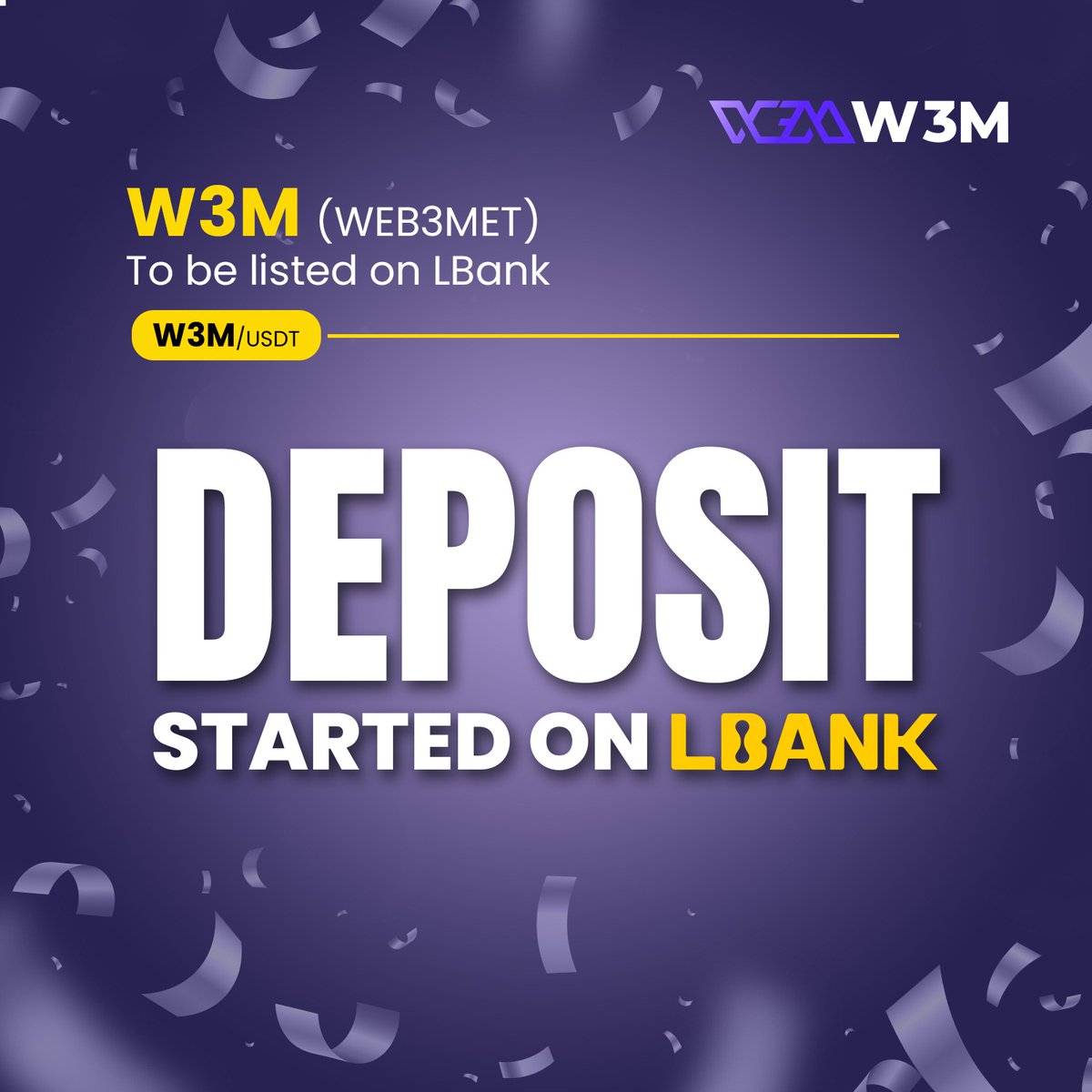 DEPOSIT STARTED ON LBANK