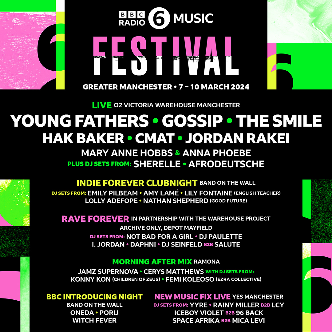 Here we go 🚀 Tickets for #6MusicFestival go on sale today (Thursday) at 10am! 💚 💬 Who are you hoping to see this March? Head to bbc.co.uk/backstage/6mus… or tap the link in our bio for everything you need to know