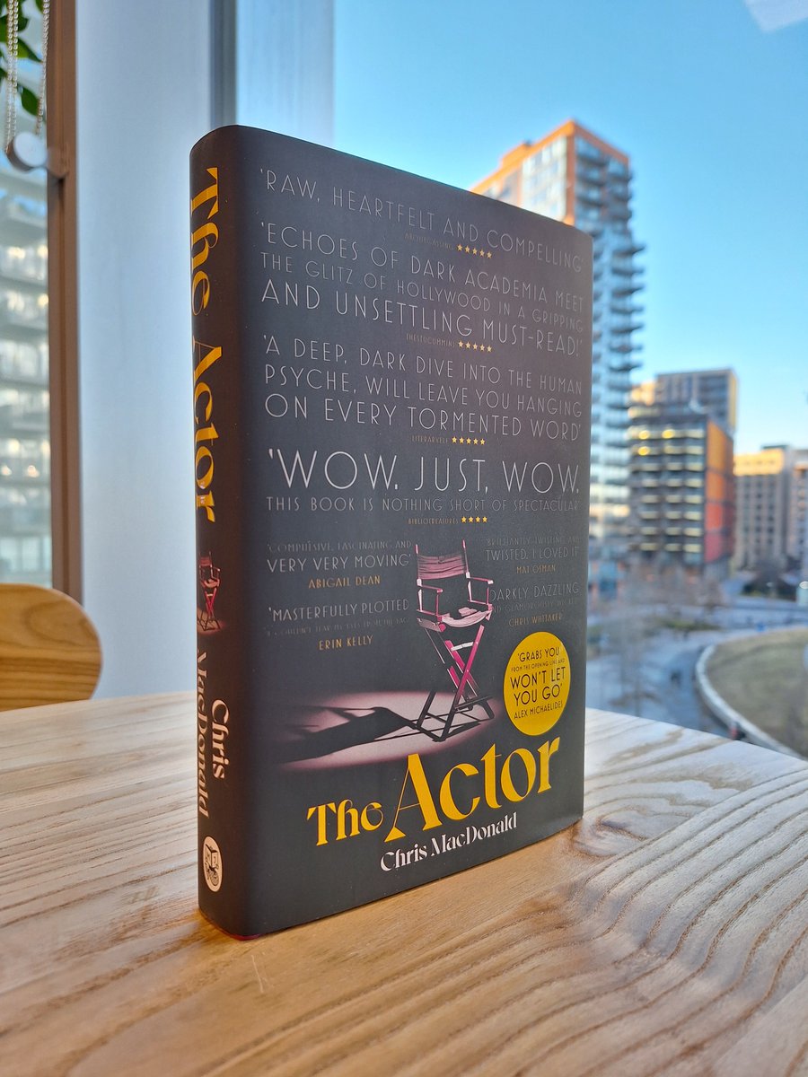 Could not be more proud to be publishing #TheActor! It's so original, emotionally devastating, and absolutely fascinating on method acting/obsession/Hollywood. @ChrisMacDwriter is an absolute star and I strongly suggest you buy it now!
