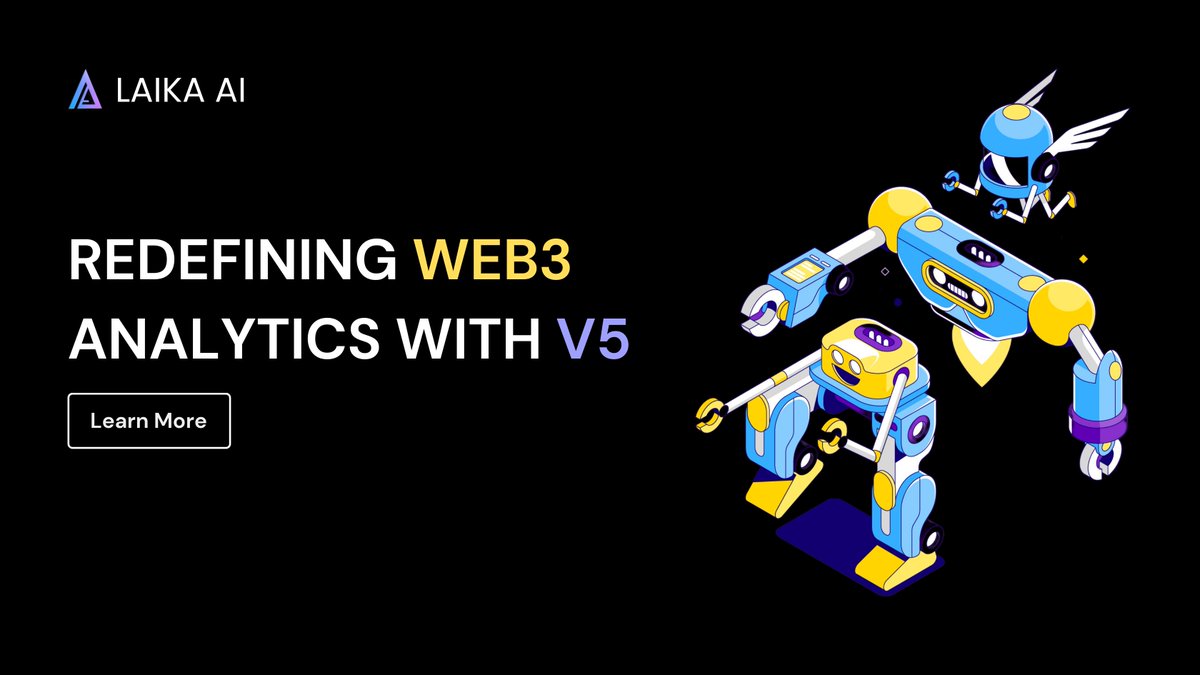 Laika_ai's tweet photo. 🌟Redifining Crypto Analytics with Laika AI V5! 💻

🤖 Harnessing the power of advanced AI, V5 introduces a sophisticated data layer that transforms how market data is interpreted, offering unparalleled insights and accuracy.

🔍 Dive into V5's rich features:

🌟Enhanced AI-driven analysis
🌟Robust security protocols for smart contract analysis
State-of-the-art phishing detection
🌟 With V5, we're not just analyzing the crypto market; we're providing a foundation for smarter, more informed decisions.

🌟Launching Next Week
🔥 Be a part of this revolutionary journey. Stay ahead in the fast-evolving world of cryptocurrency with Laika AI.

#LaikaAI #CryptoRevolution #AIPower #BlockchainAnalytics #V5Innovation