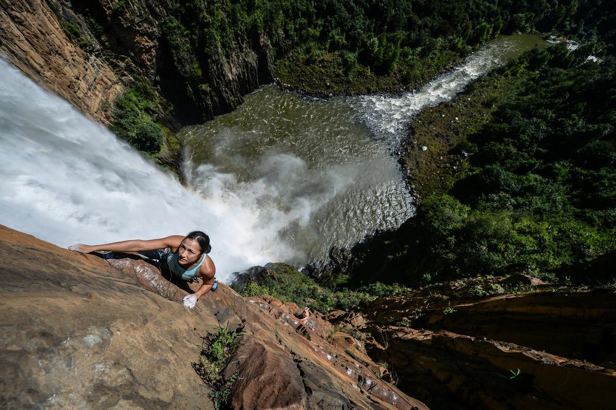 Howick Falls - KZN Midlands.
The Zulu people hold the falls in awe as a sacred place and local legends involve a serpent-like creature, Inkanyamba, said to live at the bottom of the falls. 
Find #wheretostay in #Howick tinyurl.com/4k7ybu26 KZN #Midlands.

Post via The Saunter