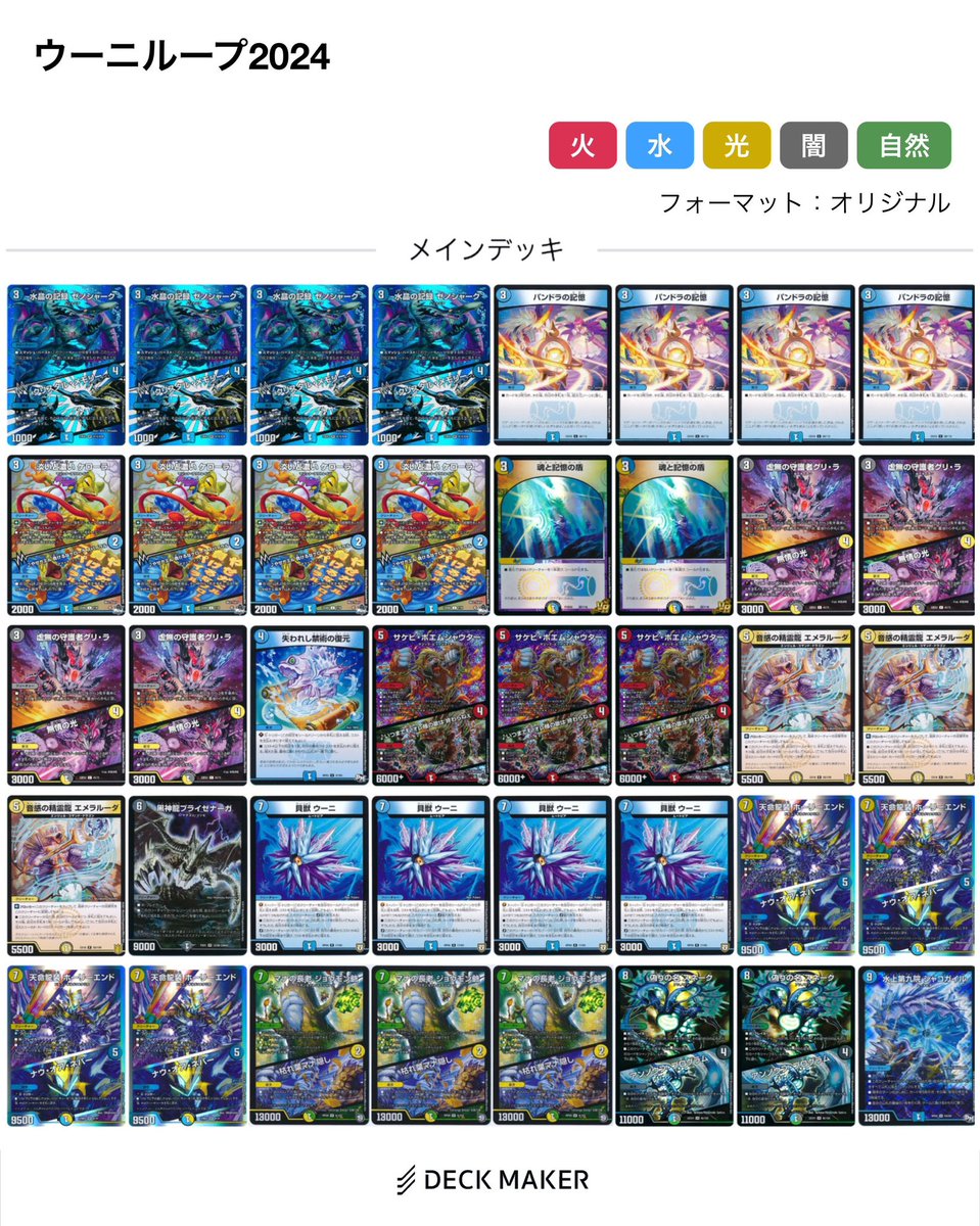 デュエマ #ウーニループ #無限ループ ウーニループ2024ウニ ポエムを