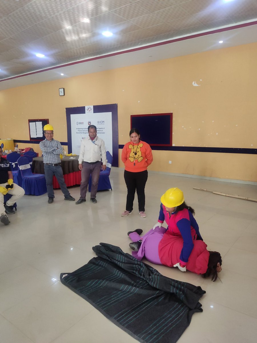 RuchiThapaa's tweet photo. Attending #2nd day multi hazard preparedness &amp; response training being held in #Karnali province for #Gurbakot municipality &amp; #Mahabu Rural municipality @USAIDSavesLives @IOMnepal https://t.co/4DdeSNHHct