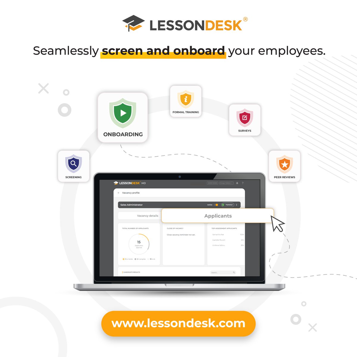 LessonDesk's tweet image. Effortlessly sift through CVs, post job openings, devise screening questions, handpick the best candidates and onboard new staff using one unified platform. Book your #free demo today: lessondesk.com/contact?form=s…