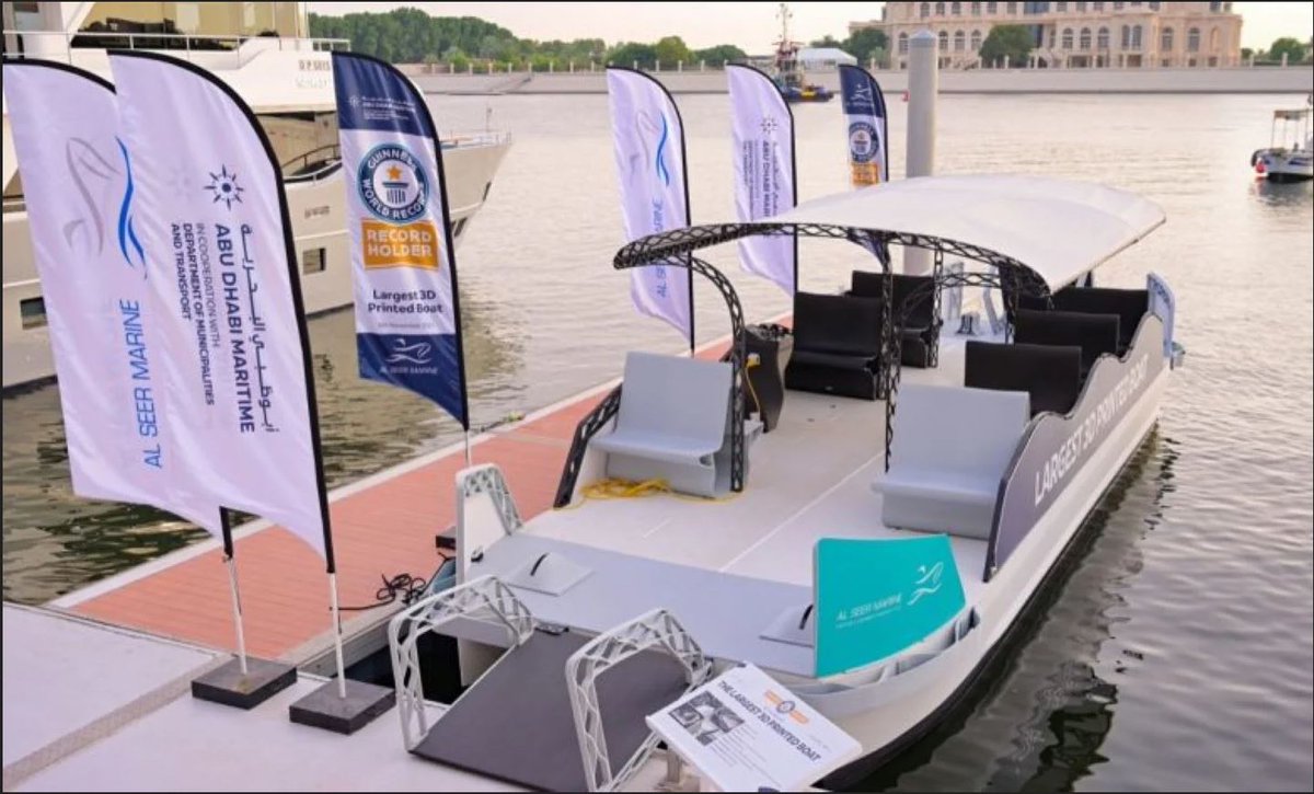 Large, sustainable and inclusive: find all details about the water cab, unveiled by Al Seer Marine & Abu Dhabi Maritime and intended to enter service at the end of this year: formnext.mesago.com/frankfurt/en/t… #formnext #3DPrinting #AdditiveManufacturing #Transportation #Offshore