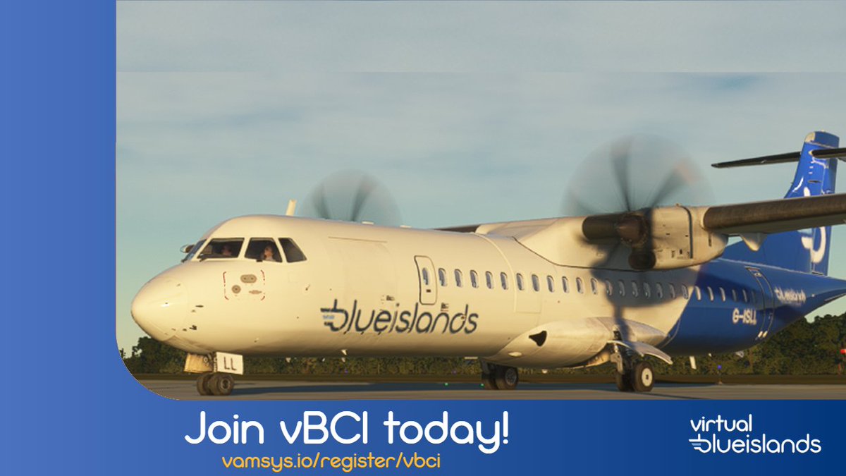 TotalAviationYT's tweet image. A new VA has launched for @MSFSofficial and all #flightsimulators. 

Become a #Pilot today for #vBCI. We are the virtual airline for #Blueislands .

 Join today and fly virtually for #vBCI.
Click the link below!
vamsys.io/register/vbci
#aviation,#atr,#flightsims,#blueislands