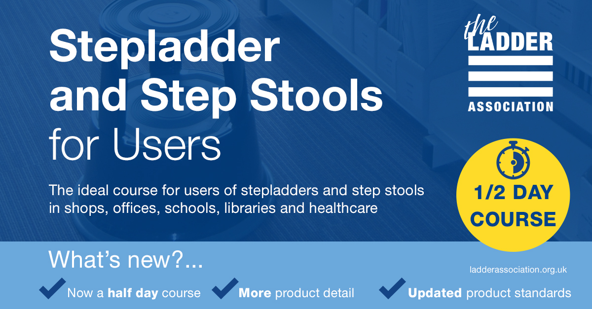 If you use stepladders and step stools in your workplace, particularly in places like shops, offices, schools, libraries and in the healthcare sector, make sure you have the correct ladder training to keep you safe - even at low level! ladderassociation.org.uk/training/ 

#laddertraining