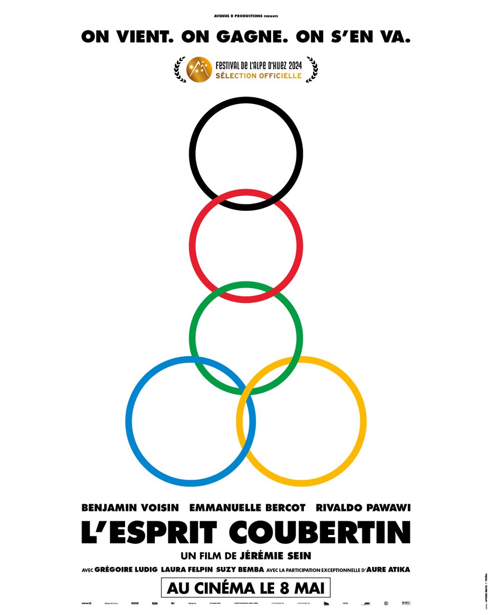 BAC_FILMS's tweet photo. On vient. On gagne. On s'en va.
🥇 L'ESPRIT COUBERTIN est en compétition officielle au @Festivalpedhuez.
Rendez-vous samedi soir sur le podium !

Un film de Jérémie Sein avec Benjamin Voisin, Emmanuelle Bercot, Rivaldo Pawawi, Laura Felpin, Gregoire Ludig et Aure Atika. https://t.co/rd8bORaKji