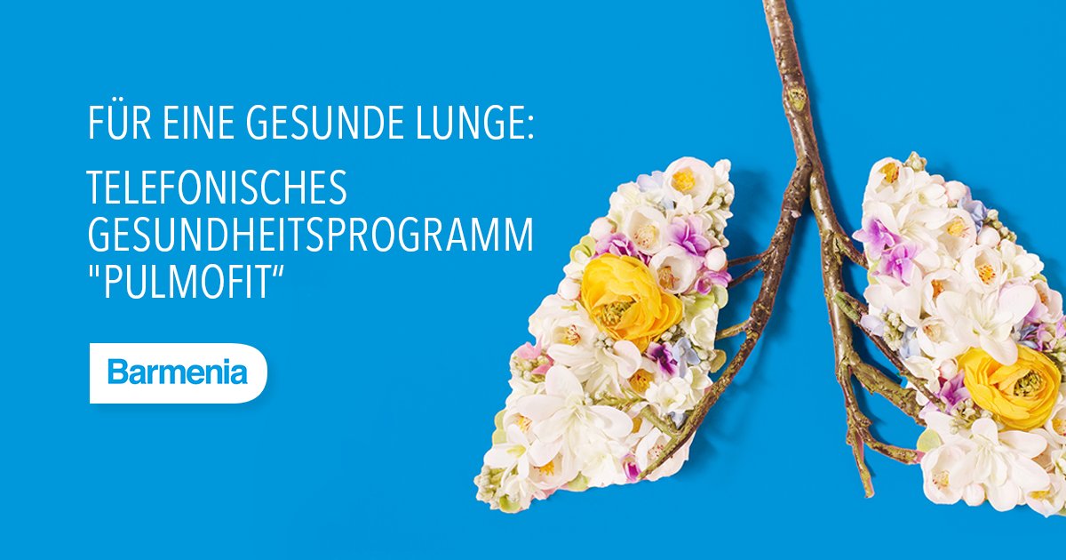 Chronische #Lungenerkrankung: Als Ergänzung zur Behandlung und den Gesprächen mit Ihren Ärzt*innen bieten wir jetzt das 𝘁𝗲𝗹𝗲𝗳𝗼𝗻𝗶𝘀𝗰𝗵𝗲 𝗚𝗲𝘀𝘂𝗻𝗱𝗵𝗲𝗶𝘁𝘀𝗽𝗿𝗼𝗴𝗿𝗮𝗺𝗺 "𝗣𝘂𝗹𝗺𝗼𝗳𝗶𝘁" der MedicalContact AG an. ↗️ gesundheit.barmenia.de #Asthma #COPD