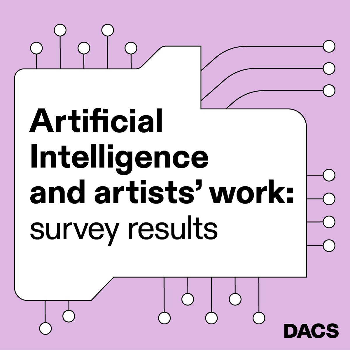 1/5 Today DACS publishes A.I. and Artists’ Work, showing the results of our AI survey and making 5 policy recommendations to help protect artists’ copyright and livelihoods. There is significant concern amongst respondents that unregulated AI could negatively impact their careers