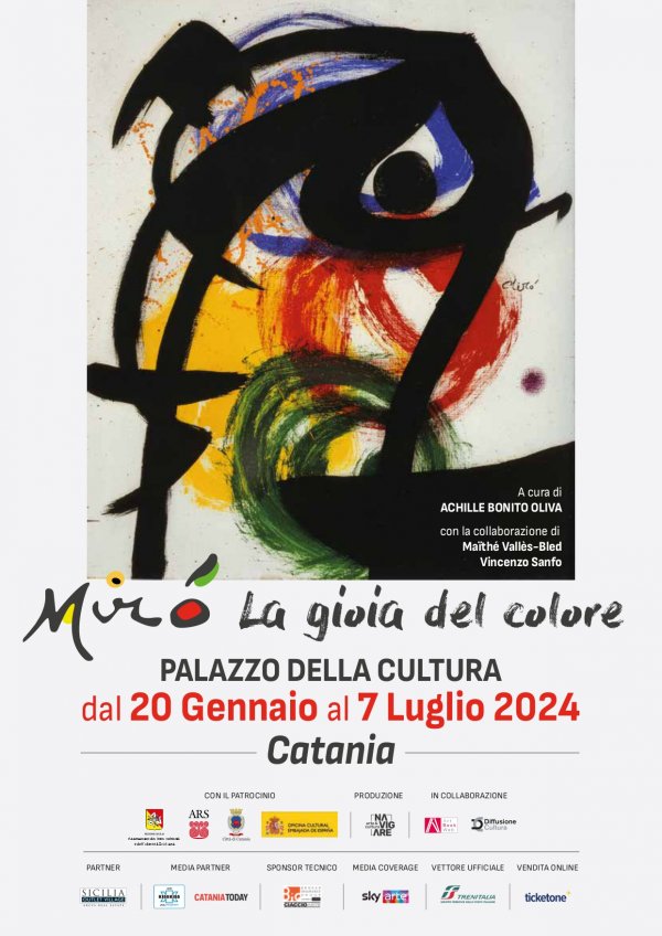 Cosa vedere durante la vostra visita a #Catania? Al Palazzo della Cultura segnaliamo la Mostra Mirò La Gioia del colore dal 20 Gennaio al 7 Luglio #eventisicilia23 #visitsicilyinfo #sicilia #sicily #arte