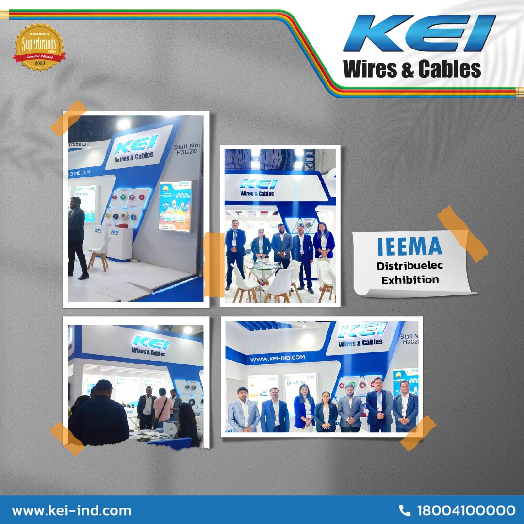 Energizing Moments at IEEMA - Distribuelec Exhibition!⚡️
Thrilled to share highlights from the prestigious event at Nesco, Goregaon E, Mumbai held from 16th to 18th Jan '24!
Let's continue to power up innovation! 
#IEEMADistribuelec #KEISuccess #InnovationShowcase #MumbaiEvents