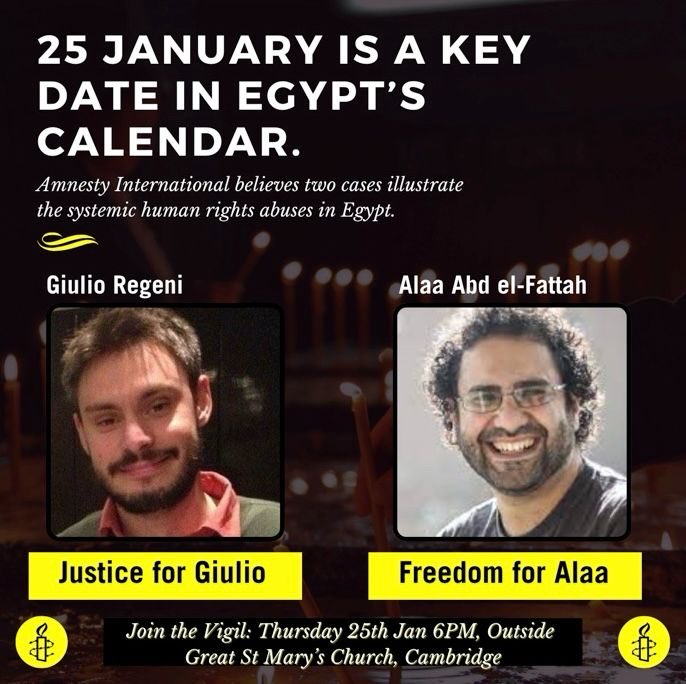 #JusticeForGiulio #FreeAlaaAbdElFattah
@FCDOGovUK @AIUKCCNAT @AlsisiOfficial