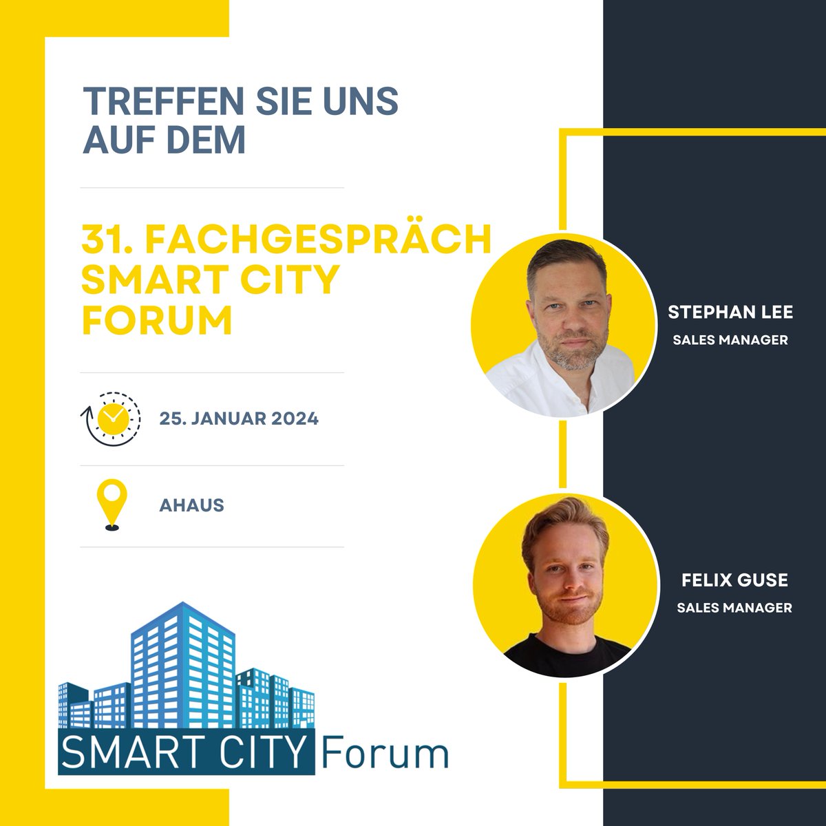 Smart City-Enthusiasten aufgepasst: Am 25.01.24 findet das 31. Fachgespräch des Smart City Forums in #Ahaus statt! 🚀

Noch kein Ticket? 🎟️ Dann melden Sie sich jetzt an!
➡️ bit.ly/48BNM7H

 #SmartCityForum #Innovation #ZukunftDerStadt #SmartCities #Straßenmanagement