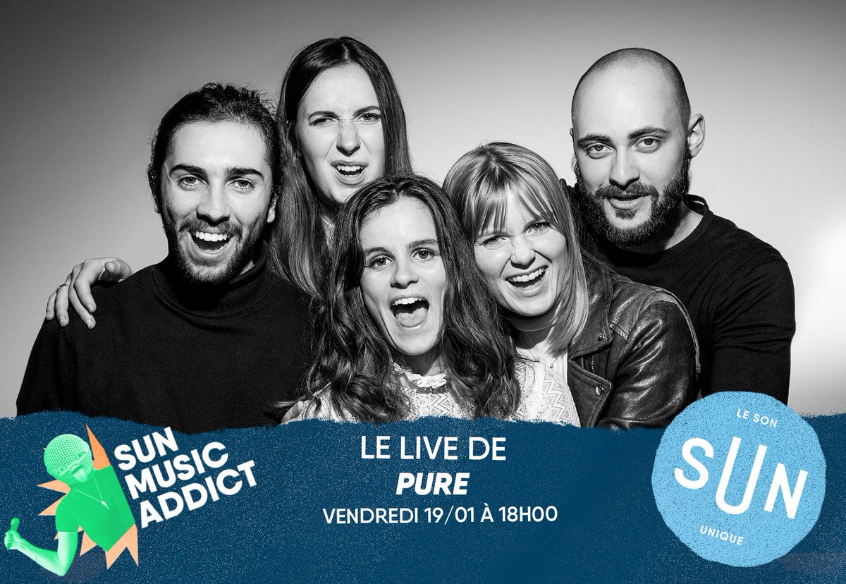 LeSonUnique's tweet image. Demain soir, on enfreint un peu nos frontières régionales pour une vague de fraîcheur made in BZH.  
Le quintet brétillien Pure débarque dans notre studio avec une proposition pop rock des plus groovy dans le #SUNMusicAddict 

🕕 Vendredi 19 janvier à 18h en direct !