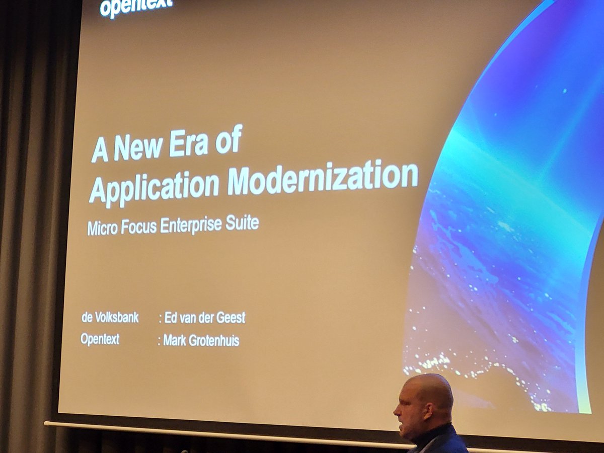 StevenHermesSsq's tweet photo. The Third Lecture. Talking about a New Era of Modernisation.
#COBOL #Mainframe #EconomicStability #MicroFocus https://t.co/W5qIVjIl86