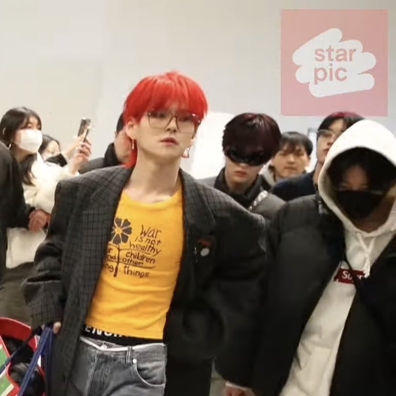 Yoshi’s statement shirts 🤍

1. Stop Being Racist 
2. War is not healthy for children and other living things