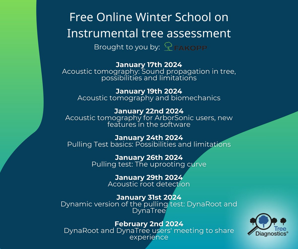 Treediagnostics's tweet image. FAKOPP Training! We LOVED yesterday&apos;s session! 🎓🌳

#FakoppTraining #Tomography #TreeDiagnostics #Training #WinterSchool #OnlineLearning