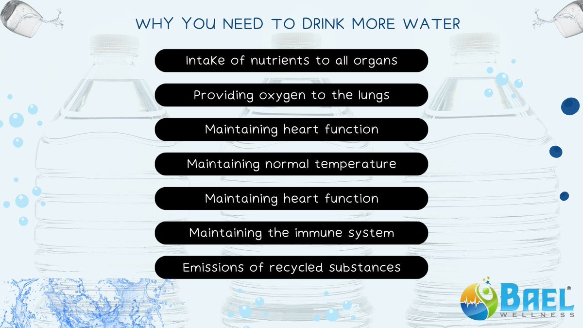 Fuel your body with the elixir of life – water! 💧✨ It's not just a beverage; it's a wellness essential! 🌊🌿 

#WaterWellness #HydrationMatters #HealthyHydration #MindfulDrinking #WellnessWarrior #WaterIsFuel #DrinkMoreWater #WellnessGoals #BodyMindBalance #HydrateForHealth