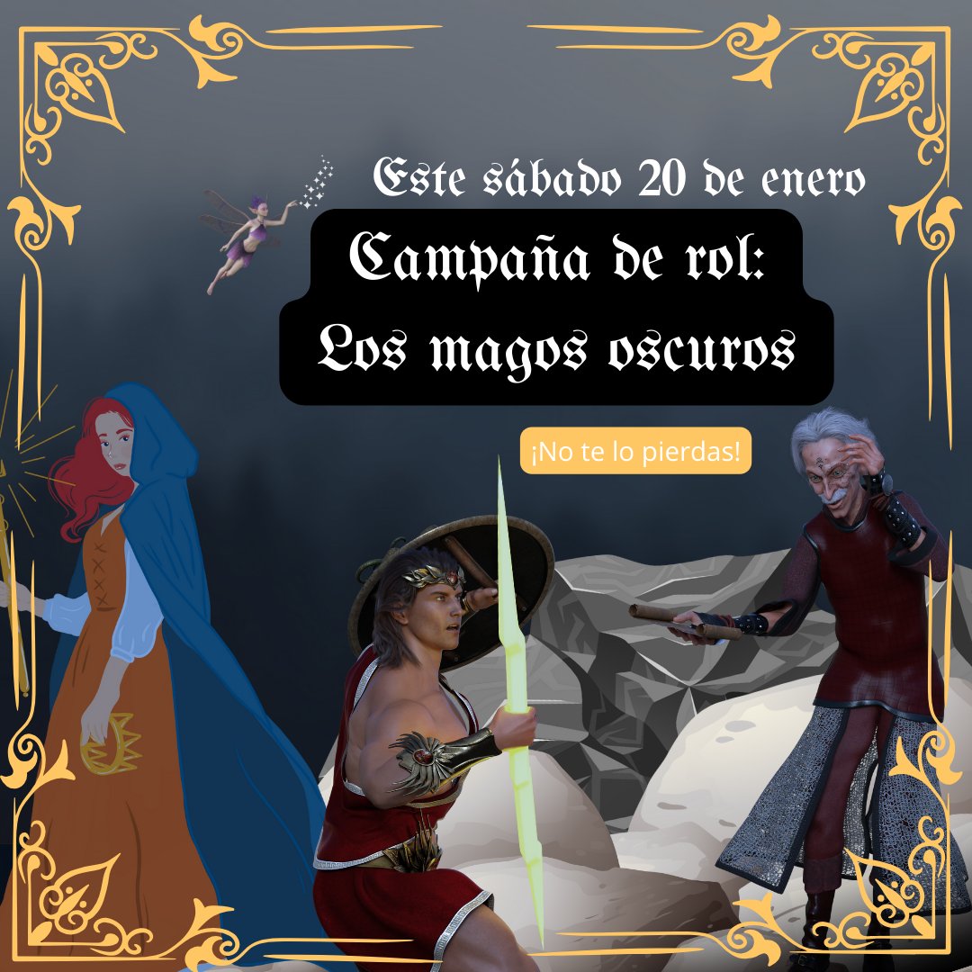 Este sábado 20 de enero, los más roleros se vuelven a reunir para la campaña: Los magos oscuros🧙‍♀️🧝‍♀️<a href="/ludiversia/">𝙇𝙪𝙙𝙞𝙫𝙚𝙧𝙨𝙞𝙖</a> #crecerjugando
