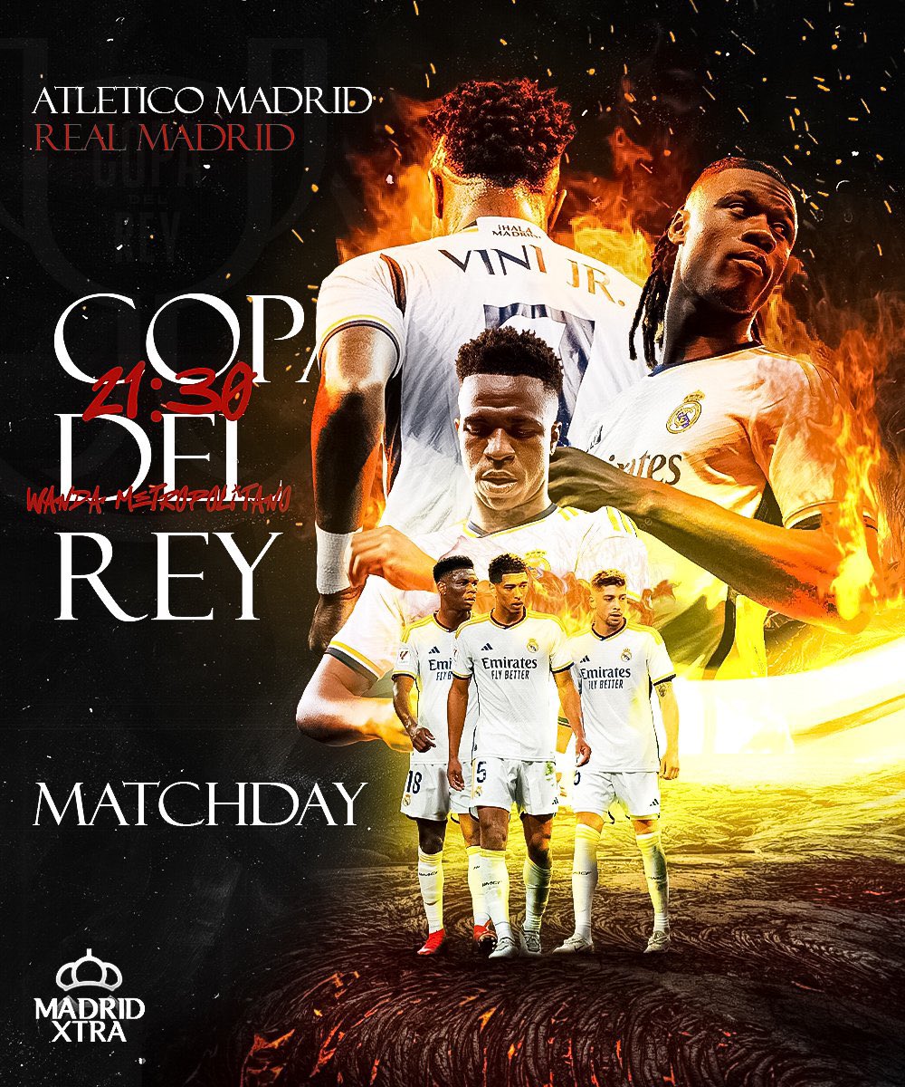 470ll's tweet photo. يوم المباراة ...🤍
  
⚽ | ريال ��دريد ✘ اتليتكو مدريد
🏆 | كأس ملك إسبانيا
⏰ | 11:30 مساءً بتوقيت العراق 🇮🇶
🏟️ |  ملعب واندا متروبوليتانو — | 🖥 | SSC 1HD
🎙️ | فارس عوض 

#علي_باني https://t.co/FrrLHAsE5e