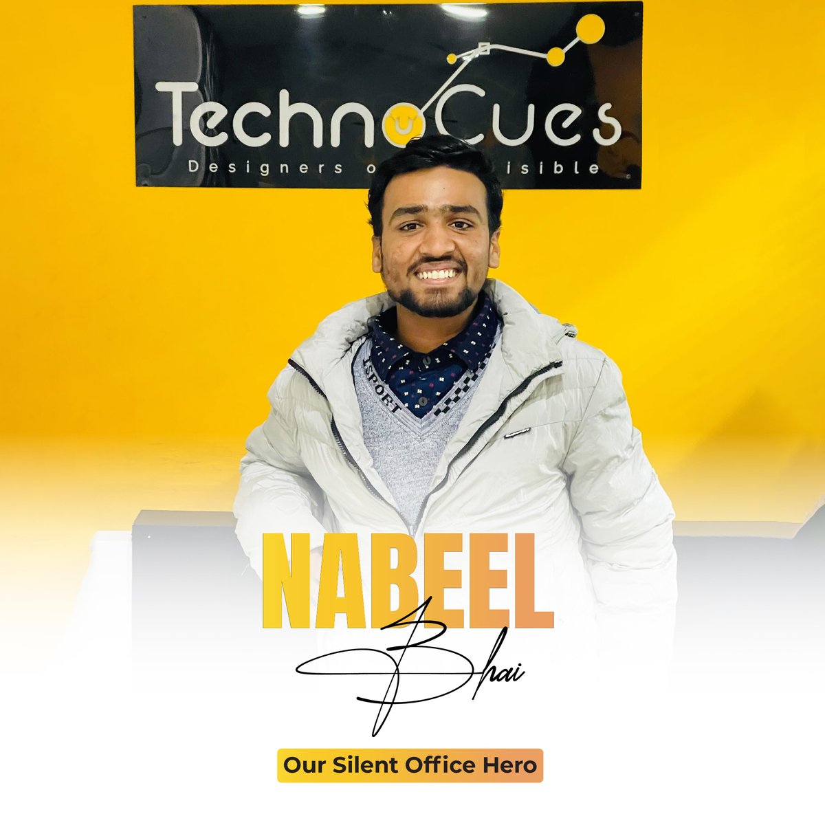 We come to the office, do our work, and leave. But have you ever wondered who makes our work better besides our skills? 
Introducing Nabeel Bhai - Our Silent Office Hero! 👏 No matter what, Nabeel bhai is always eager to assist us in all things! 

#technocues #silenthero #office