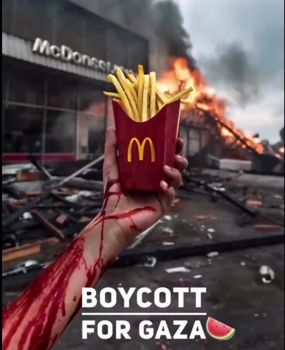 Remember to BOYCOTT child killers today🚨🚨🇮🇱

#BoycottMcDonalds is trending🔥
