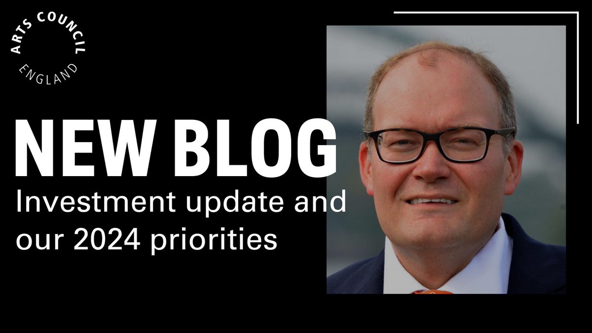 Arts Council England (@ace_national) on Twitter photo NEW: Blog from our CEO <a href="/HENLEYDARREN/">Darren Henley CBE</a> looking ahead in 2024, how we'll tackle challenges and continue to be here for our amazing creative sector, including extending 2 of our investment programmes.
🔗artscouncil.org.uk/blog/time-to-t…
Need the headlines? Here’s a quick summary thread 🧵 ⬇️ NEW: Blog from our CEO <a href="/HENLEYDARREN/">Darren Henley CBE</a> looking ahead in 2024, how we'll tackle challenges and continue to be here for our amazing creative sector, including extending 2 of our investment programmes.
🔗artscouncil.org.uk/blog/time-to-t…
Need the headlines? Here’s a quick summary thread 🧵 ⬇️
