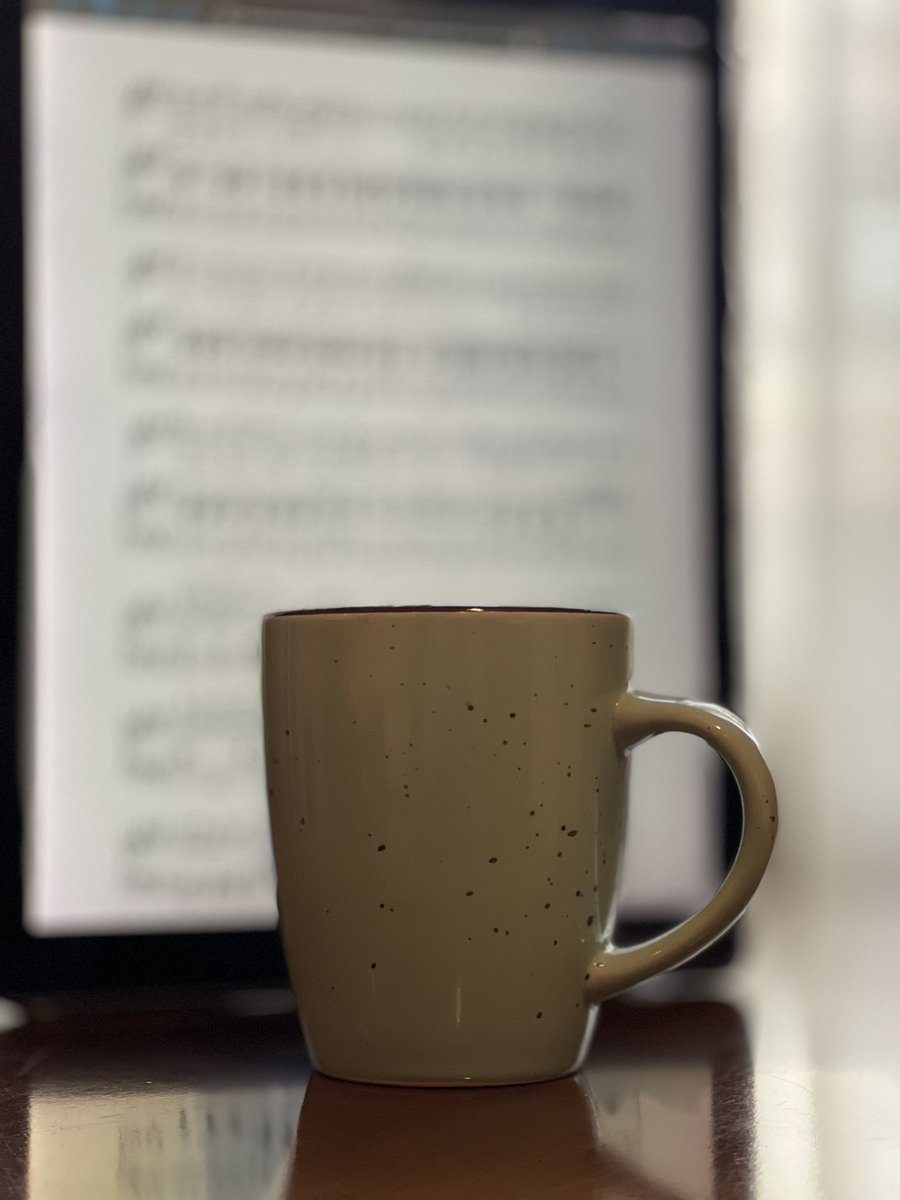 Coffee & Music Perfect combination for a quiet morning practice as the concert tomorrow at Auditorio Nacional in Madrid approaches There’s plenty of music… I can tell you that.. I better top up the coffee! #auditórionacional #madrid #fundaciónexcelentia #opera #zarzuela