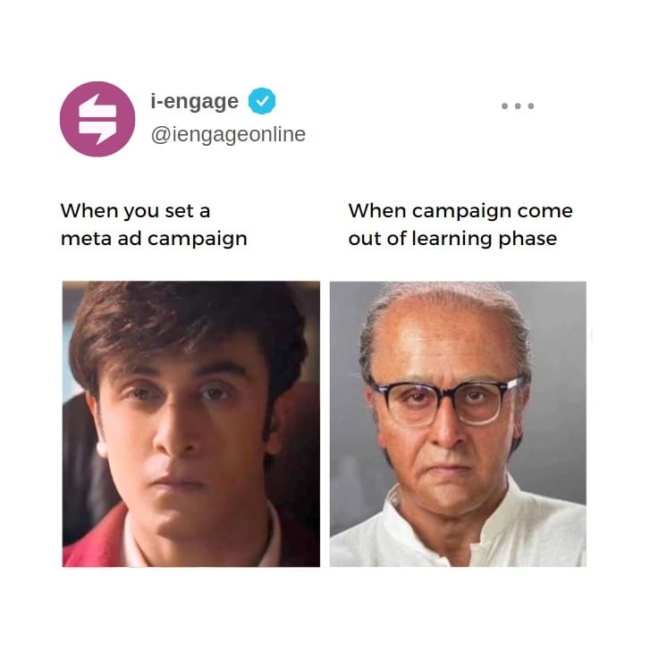 iengageonline's tweet photo. When you sent a message to crush vs By the time she replies.

#trendingposts #trendingformat #trendingmemes #ranbirkapoor #agencymemes #iengage #Indore https://t.co/Ec45Nz54j2