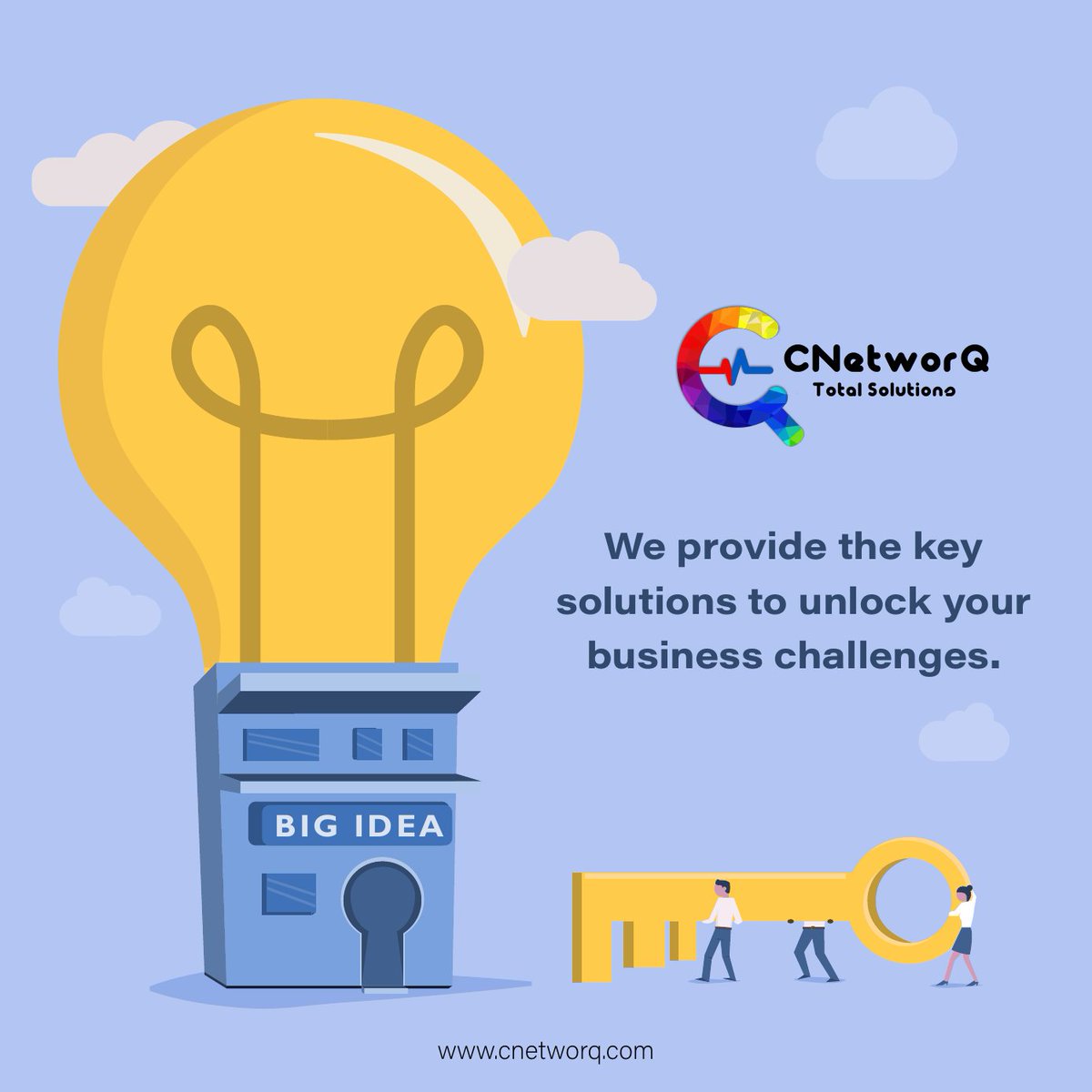 Ready to unlock your business Challenges? We've got the key solutions for every challenge. 🔑✨

#CNetworQTotalSolutions #BusinessSuccess #UnlockPotential #KeySolutions #BusinessGrowth #Innovation #ChallengeAccepted
#StrategicSolutions #SimplifySuccess #UnlockOpportunities