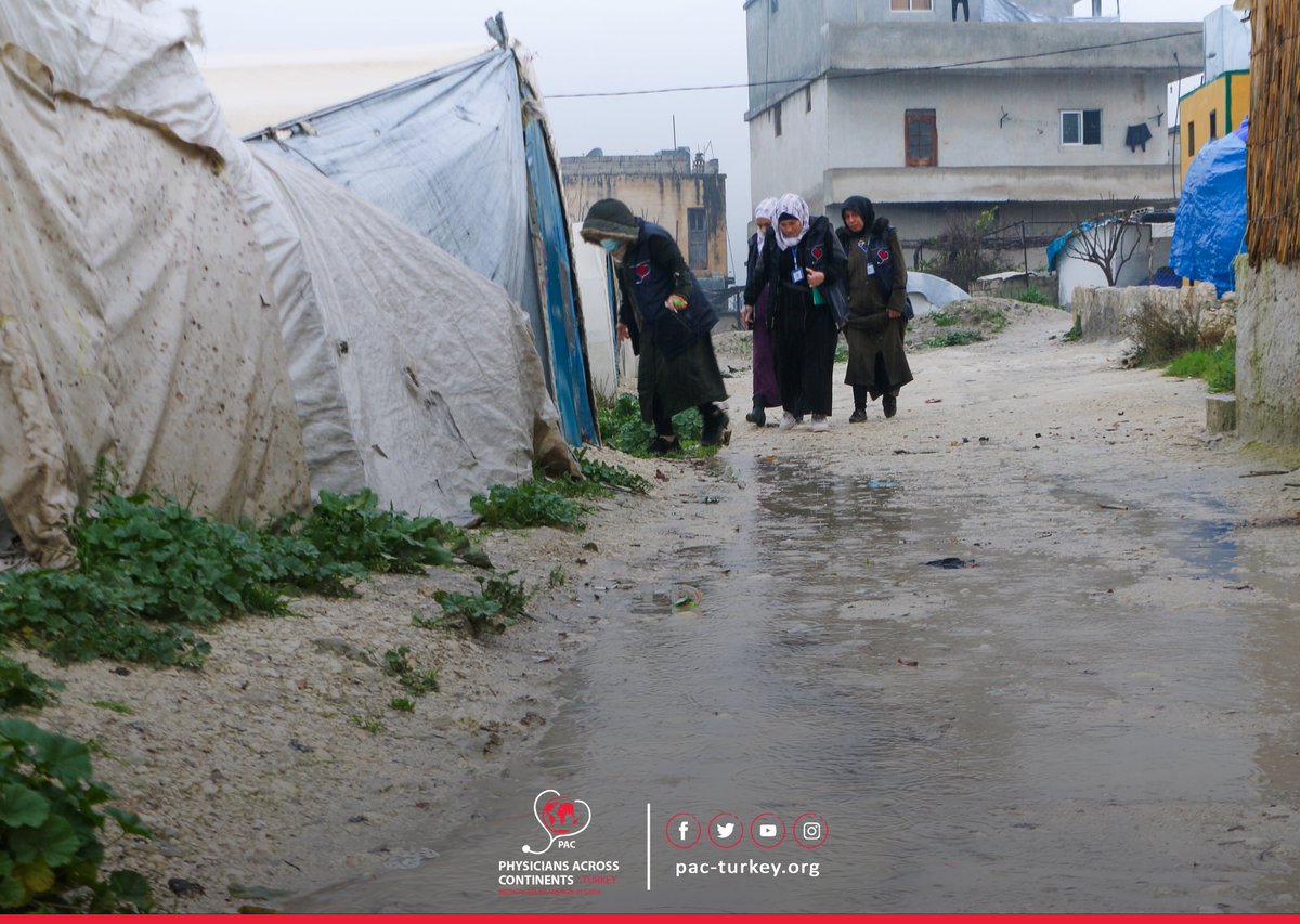 Even in the harshest conditions faced by our people in northwest Syria, our teams are present to provide support.
#NWSyria
#PAC 
#WINTER