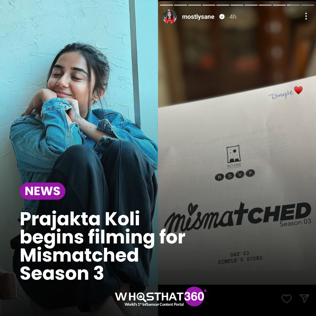 Dimple fans, get ready! Type 'aye' if you can't wait for Mismatched Season 3! 🙌 @iamMostlySane

#MismatchedSeason3 #MostlySane #PrajaktaKoli #Dimple #WhosThat360