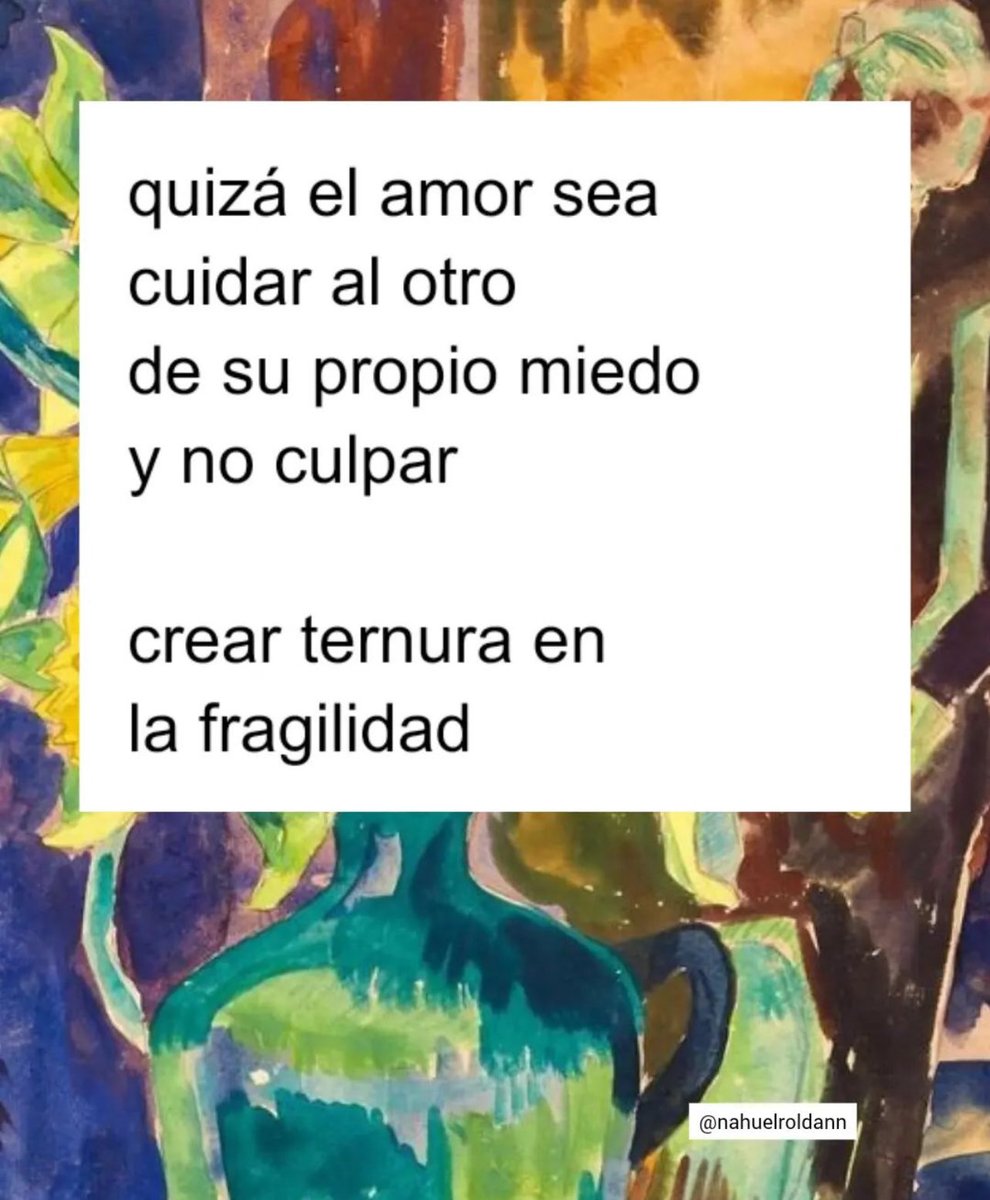 Quizá el amor sea cuidar al otro ❤️