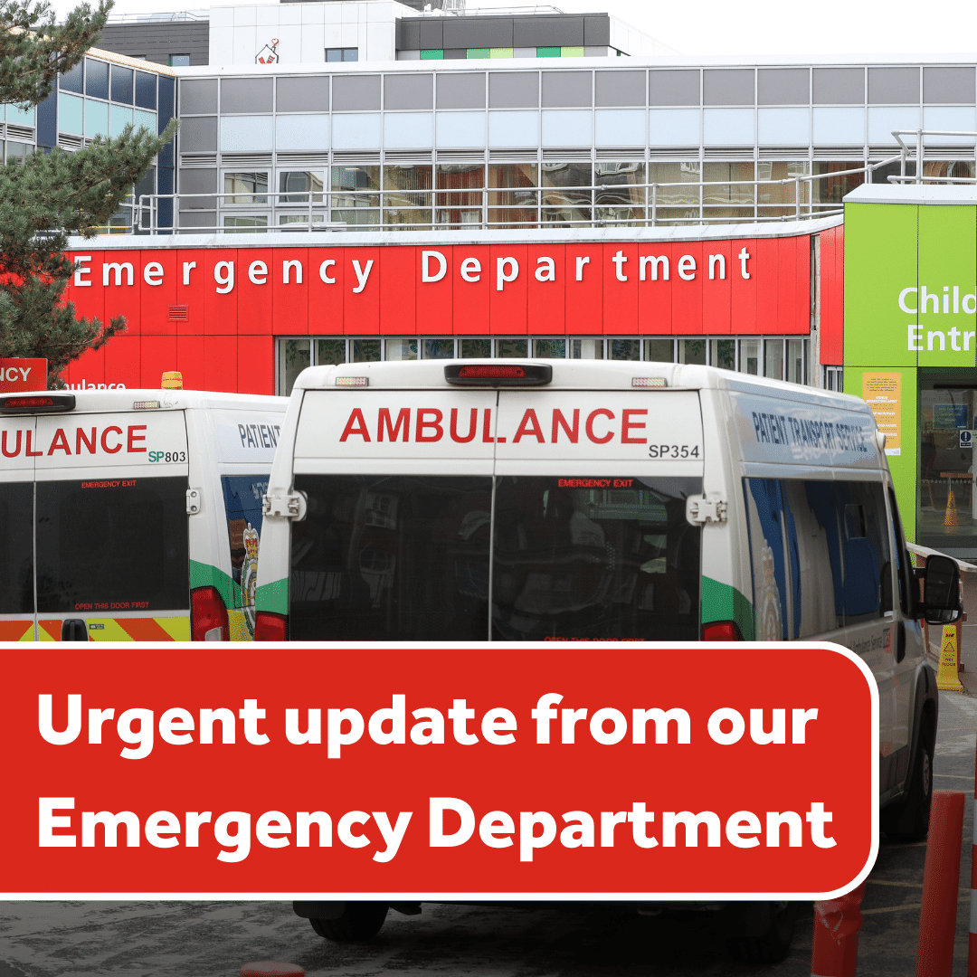 🚨 Please share!

Our emergency department is exceptionally busy right now.

Please only attend in life-threatening emergencies.

Consider your local urgent treatment centre (UTC) where you will be seen much quicker for less-severe conditions.

🔗 southamptonutc.nhs.uk